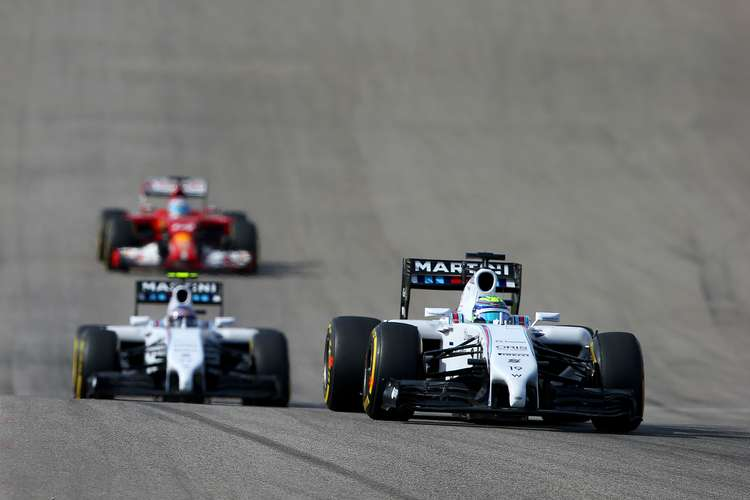 A força da Williams, superando a Ferrari. Poucos apostariam.