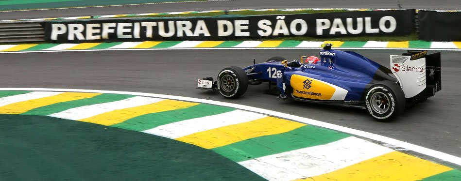 Primeira vez que Nasr correu de Fórmula 1 em Interlagos.