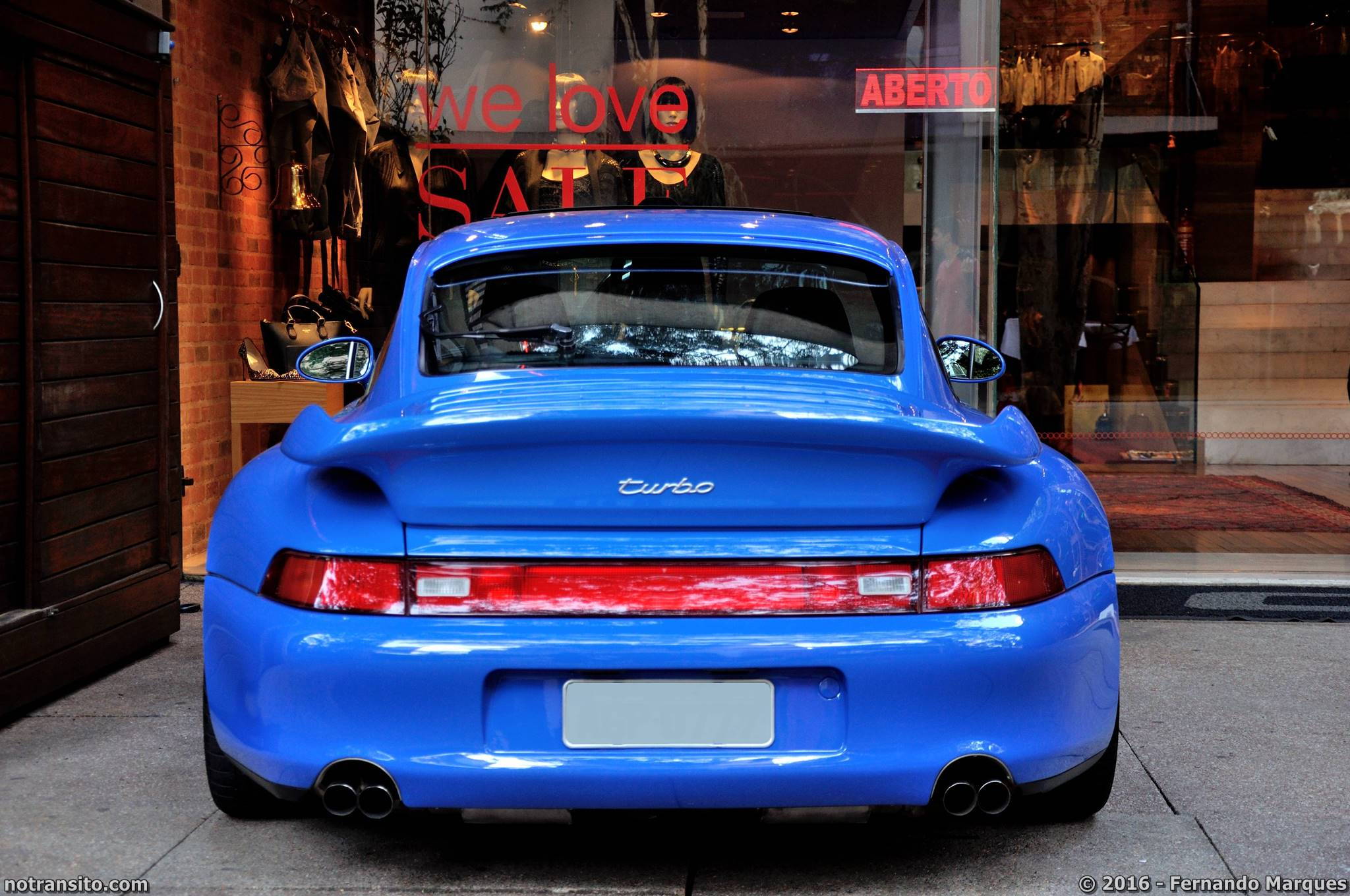 Porsche 911 Turbo 993 Turquoise Blue